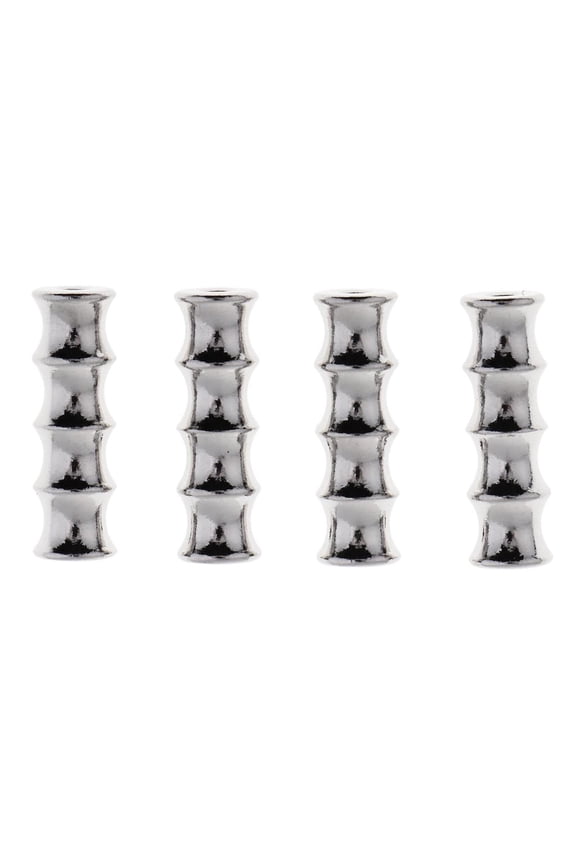 4pcs Jewelry Making Findings Bamboo Joint Beads Key Chain Key Ring Charms 22x8mm