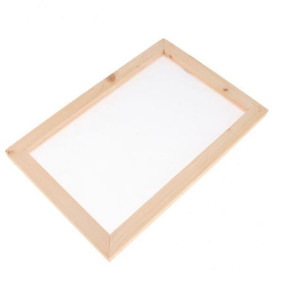 Milageto 4x Stainless Steel Woven And Wooden Paper Making Screen Suitable for Papermaking Mesh, - 3 Sizes to Select