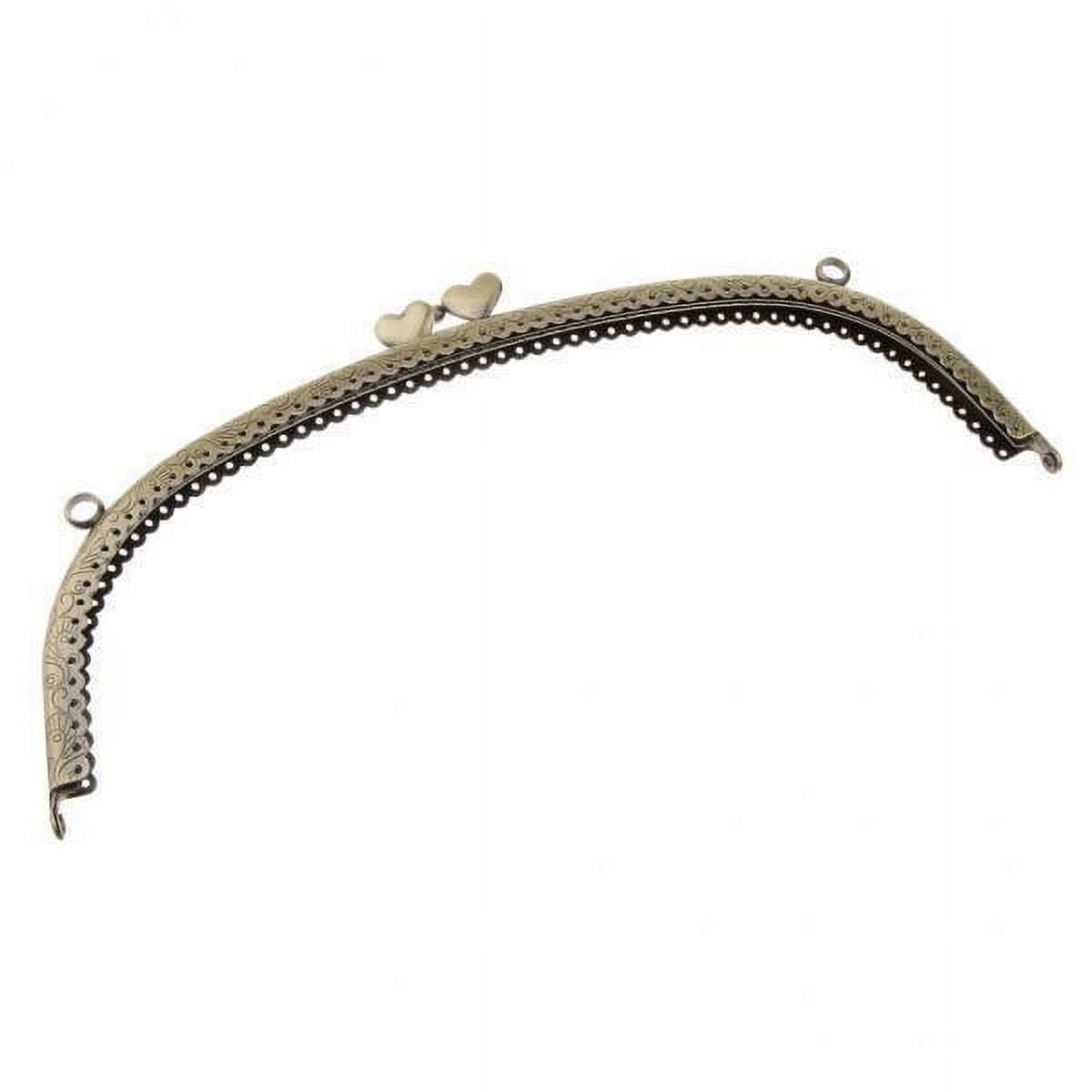Milageto 4xAntique Embossed Metal Purse Frame Bag Clutch Frame 25.5x12cm Walmart