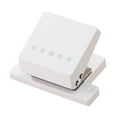 thumbnail image 1 of Milageto 5 Hole Punch Portable Anti Slip Portable Hand Operated for B5 Cards Journals White, 1 of 7
