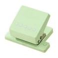 thumbnail image 1 of Milageto 5 Hole Punch Portable Anti Slip Portable Hand Operated for B5 Cards Journals light Green, 1 of 8
