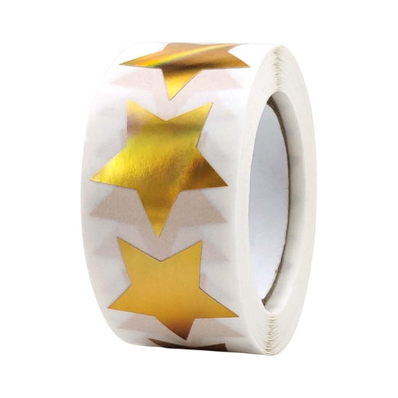 Milageto 500Pcs Small Star Stickers Business Stickers Sparkly Gift Sealing Stickers Label style F