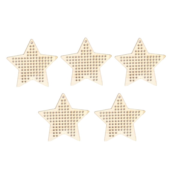 Milageto 5pcs Beginner Embroidery Kit, Five-pointed Star Handmade Stitch, Handmade Sewing