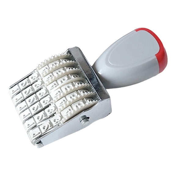 Milageto 6 Digits Numbering Stamp Numeric Rolling Number Stamp Symbol Supplies Digit /5mm