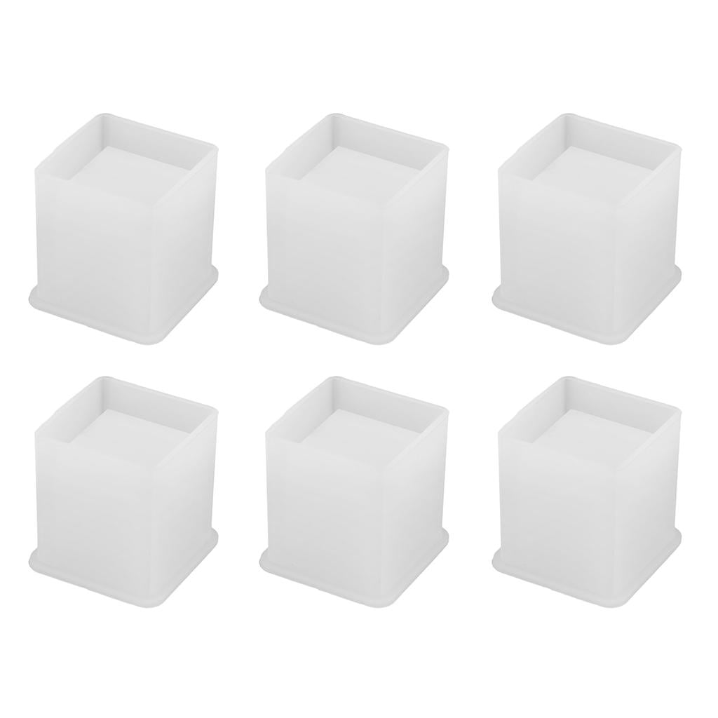 Milageto 6Silicone Epoxy Mold Brush Pot Mold For DIY Resin Frame Drying