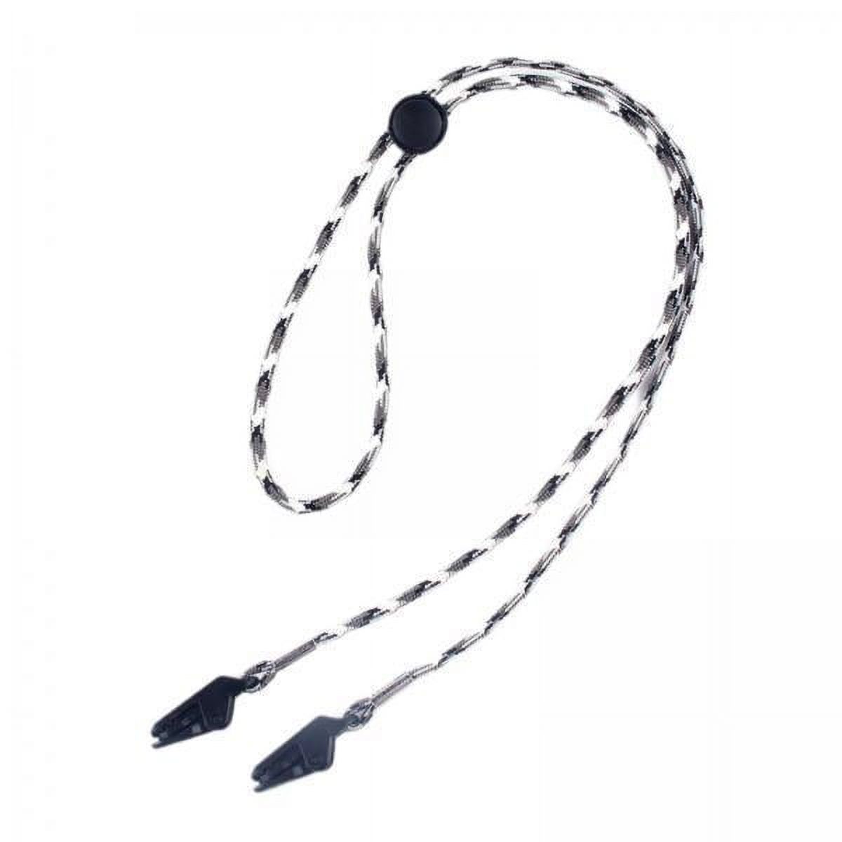 5-Piece Adjustable Hat Strap Clips - Anti-Lost Chin Cord For Caps, For Camping, Climbing, Sailing (Black)
