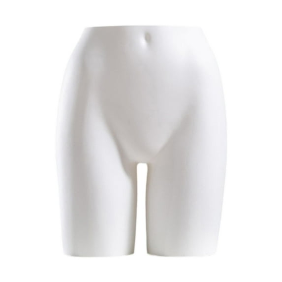 Milageto Adult Hip Mannequin Model Hip Display Stand for Showcase Exhibition Swimwear White
