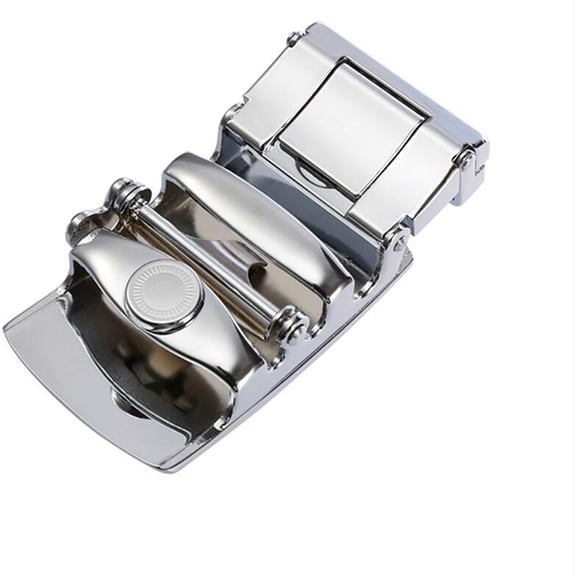 Milageto Automatic Click Buckle for Belts, 3.6cm Alloy Strap Fastener for Jeans And Pants Style C