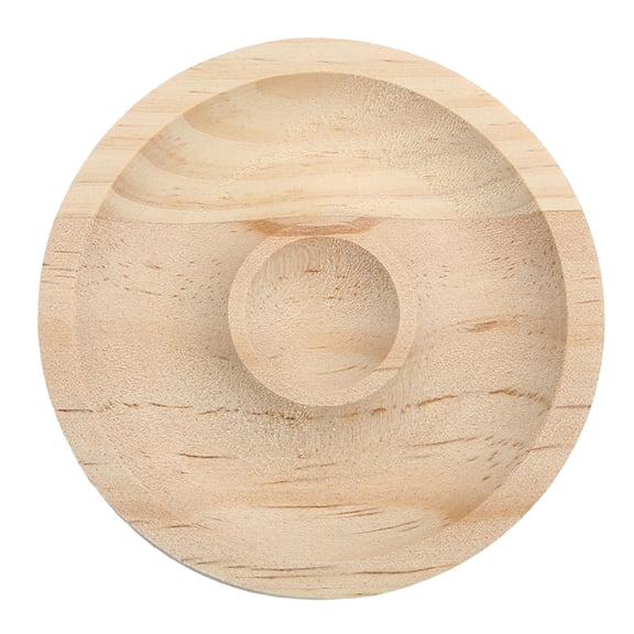Milageto Bamboo Bracelet Tray Pendants Bracelet Beads Decorative Stand Showcase Organizer round