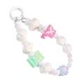 thumbnail image 1 of Milageto Beaded Key Bracelet Creative Hanging Ornament Car Keychain Holder Girls Kids White, 1 of 8