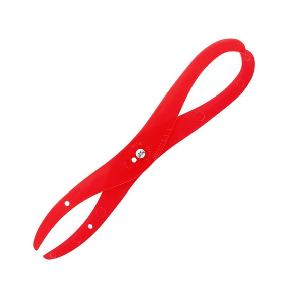 Milageto Bent Leg Caliper Clay Measuring Pottery Tool Accurate Measurement, Red DIY Tool,