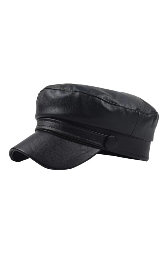 Beret Hat for Women Visor Fiddler Cap Traveling Spring Winter Newsboy Cabbie Cap Black
