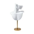thumbnail image 1 of Milageto Bust Jewelry Display Model Elegant Jewelry Mannequin for Showroom Show Trade White, 1 of 8