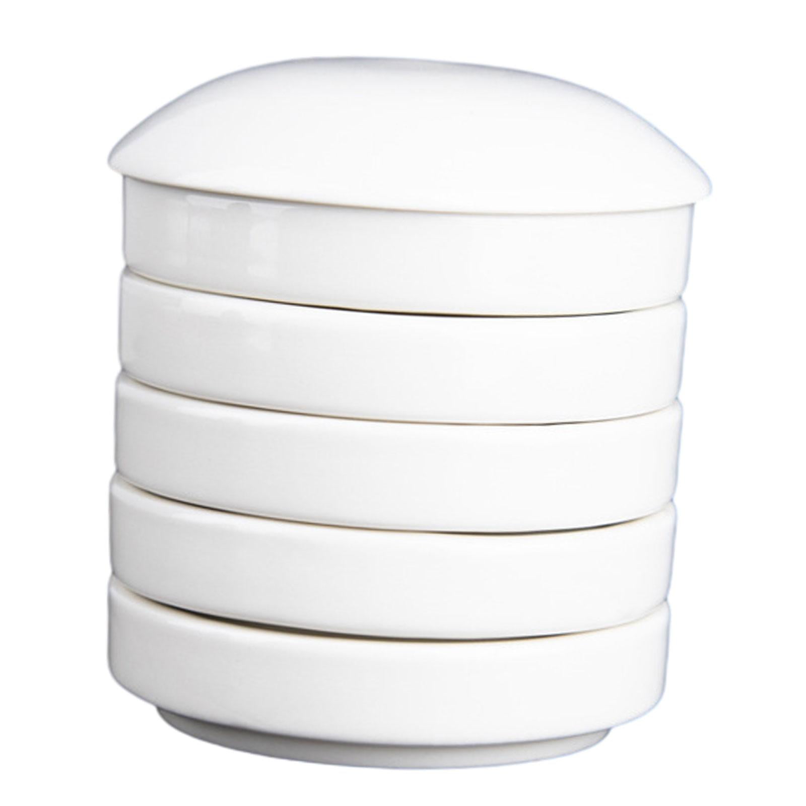 Milageto Ceramic Paint Palette Porcelain Mixing Palette Stackable Washable Layers Chinese