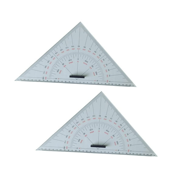 Milageto Chart Drawing Triangle Ruler Distance Measurement Measuring Layout Tool for Ship Isosceles Ruler