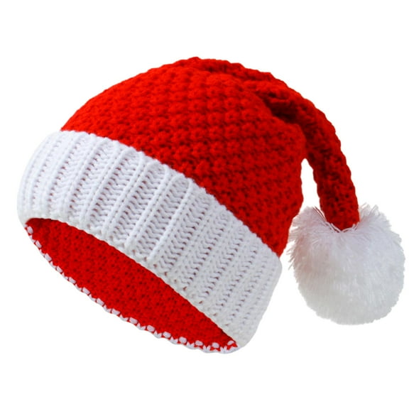 Milageto Christmas Hat Cap Fancy Dress Knit Winter Hat for Party Favors Carnival Xmas for kids