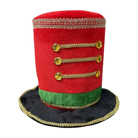 Milageto Circus Coachman Hat Versatile Nutcracker Hat for Xmas Role Playing Halloween