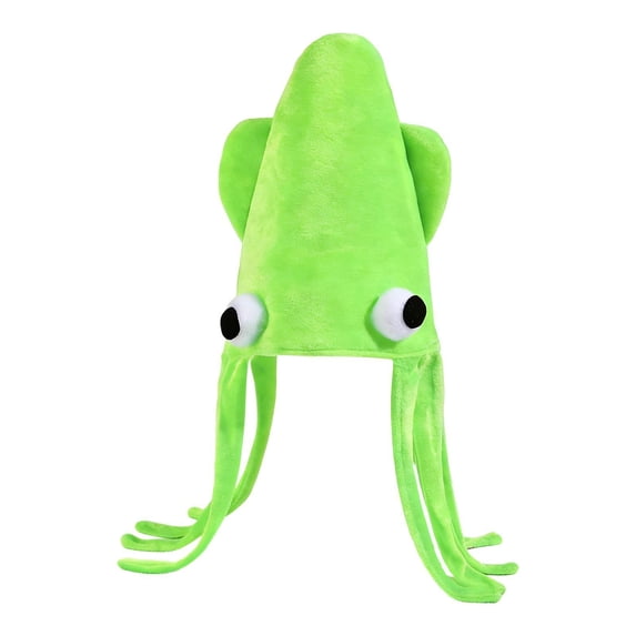Milageto Costume Cosplay Accessory Octopus Party Cap Bar Birthday Role Play Squid Hat Green