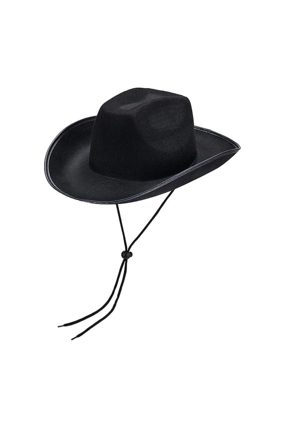 Cowboy Hat Adults Wide Brim hat for Photo Props Festival Themed Party Black