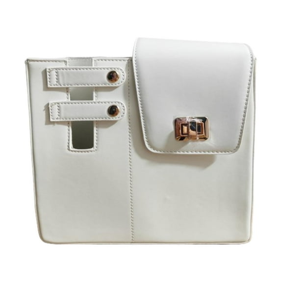 Milageto Crossbody Water Cup Storage Bag Carrier Bag for Backpacking Hiking Traveling White