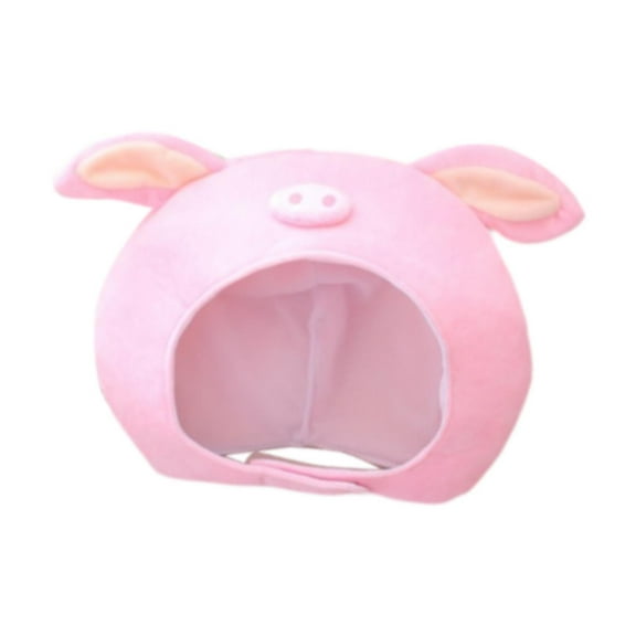 Milageto Cute Pig Hat Cartoon Soft Novelty Hat for Festival Performance Cosplay