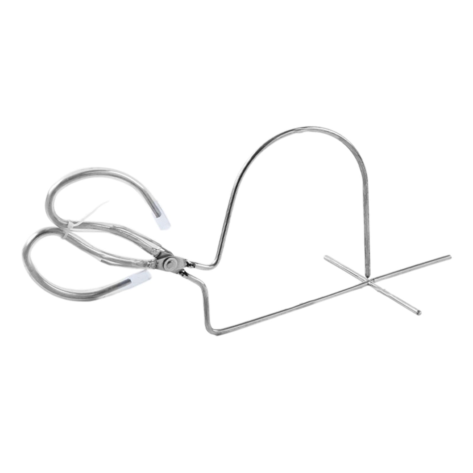 Milageto Dipping Pliers Glazing Tools, Enamel Clamp Ceramic Glazing Pliers Clay Sculpting Style C