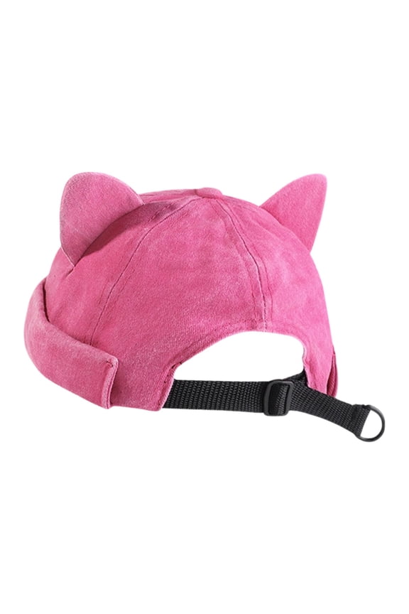 Docker Cap Beanie - Stylish Visorless Flip Sailor Skull Cap - Perfect for Dates, Rose Red