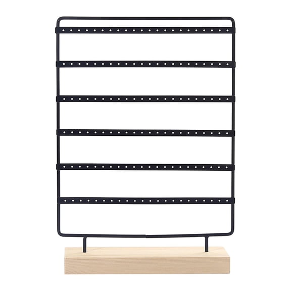 Milageto Earring Display Jewelry Organizer for Home Vanity Dresser Desktop black
