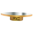 thumbnail image 1 of Milageto Electric Rotating Jewelry Display Stand Gifts Automatic Display Tray for Bag 25 cm Gold, 1 of 8