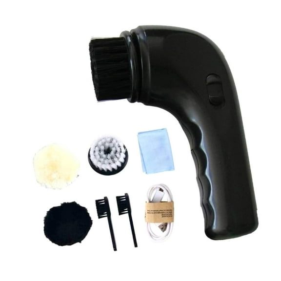 Milageto Electric Shoe Cleaner Brush Leather Care Kit for Automotive Seat Maintenance