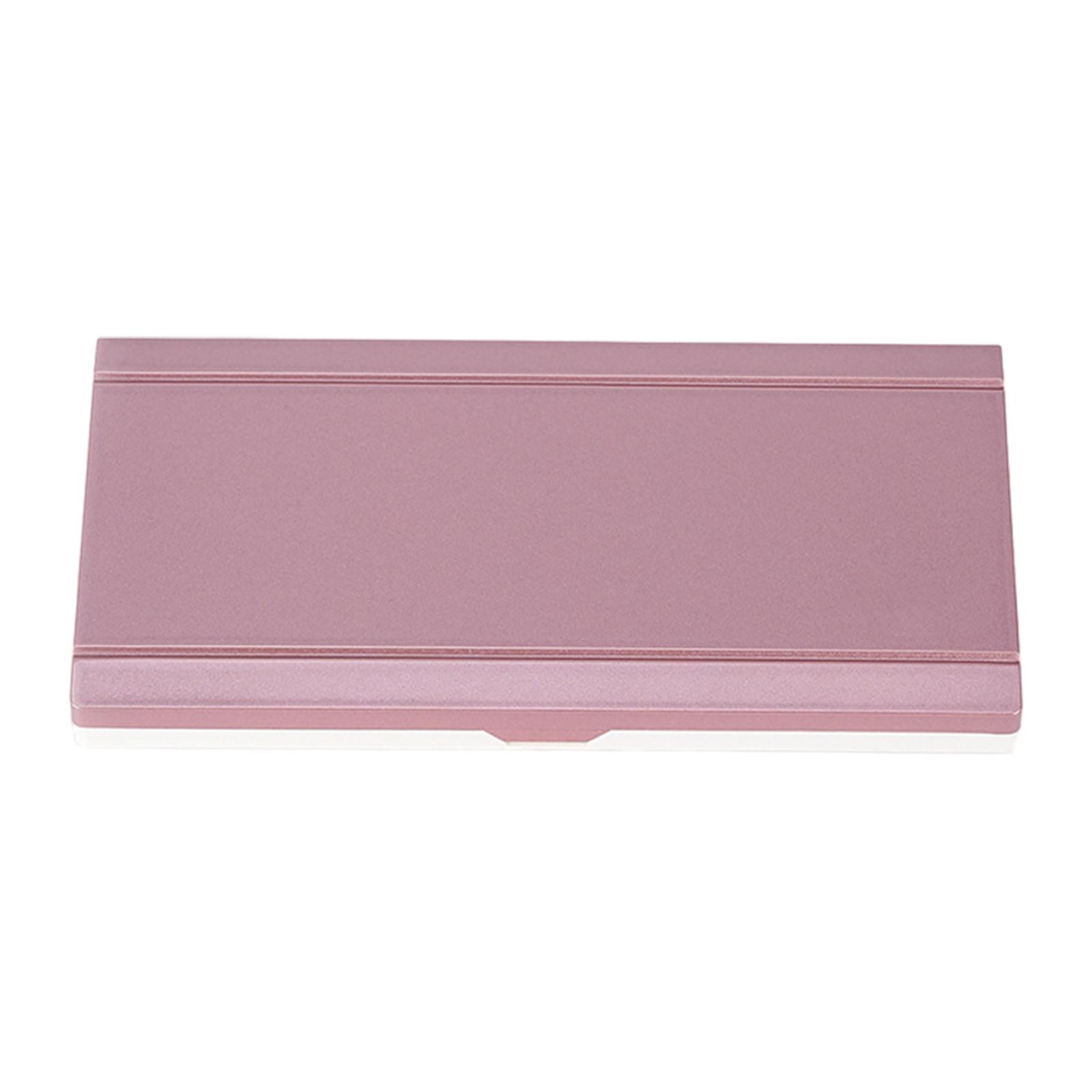 Milageto Empty Watercolor Palette Travel Paint Case for Acrylic Paint Portable Paint Tray Pink