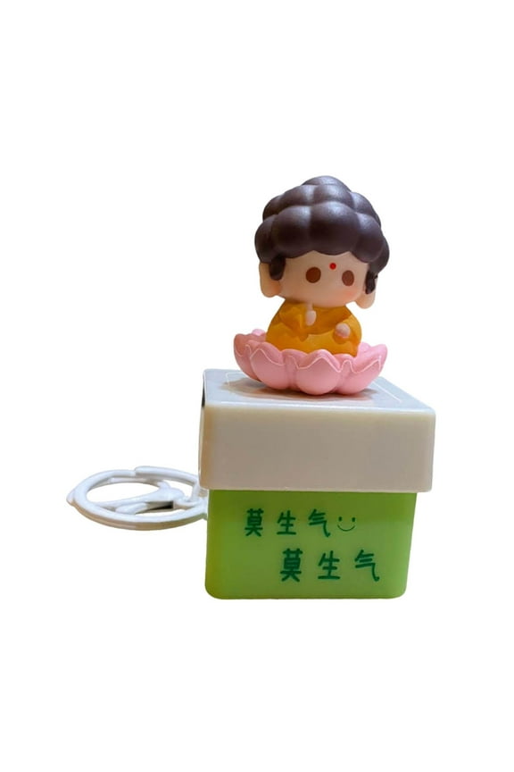 Figure Keychain Cute Buddha Doll Hanging Creative Ornament Keyring Key Chain