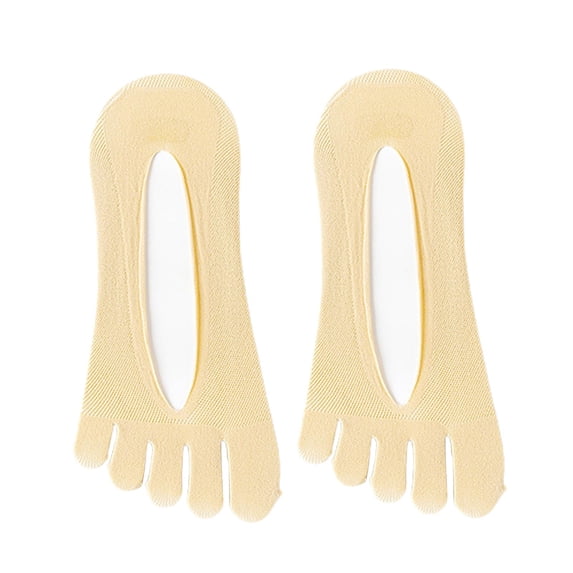 Milageto Five Toe Socks Boat Socks Portable Ankle Toe Socks for Casual Outdoor Ladies Skin