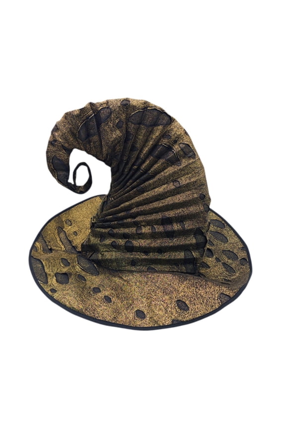 Halloween Witch Hat Headwear Supplies Headgear Sorceress Hat Witch Cap for Fancy Golden