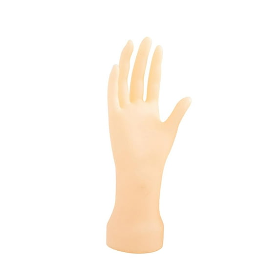 Milageto Hand Mannequin Model Practice Hand Nail Art Training Hand s Display Stand Pink Skincolor Right