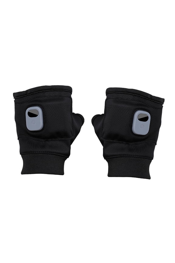 Heated Gloves Fingerless Rechargeable for Women Man Touchscreen Hand Warmers Black