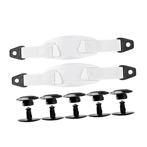 Milageto Hole Shoes Back Strap Comfortable EVA Heel Straps for Sandals Slippers Clogs white