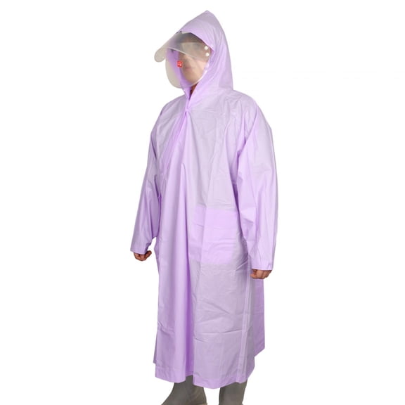 Milageto Hooded Raincoat EVA Rain Poncho with Hood for Cycling Climbing Outdoor Sport XXL