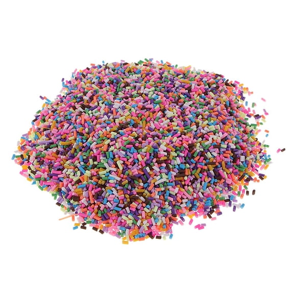 Milageto Imitate Candy Polymer Clay Beads Colorful Soft Pottery Craft For Decoration - dark color tubes, as described
