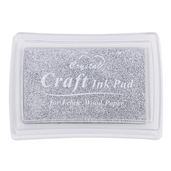 Milageto Ink Pad DIY Letter Ink Card New Year's Card Stationery Water-Based Inkpad 15 Silver