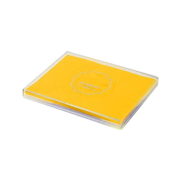 Milageto Ink Pads Scrapbooking Handmade Kids Stamp Pad Embossing Crafts Kids Stamps Ink Yellow