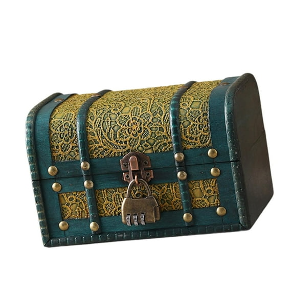 Milageto Jewelry Box Decorative Wooden Box Jewelry Case for Earrings Necklaces Charms