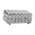 thumbnail image 1 of Milageto Jewelry Box Gorgeous Jewelry Case Rectangle Home Decor Trinket Organizer Box argent, 1 of 8