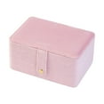 thumbnail image 1 of Milageto Jewelry Box Large Capacity Jewelry Organizer for Earrings Stud Pendant Charm Pink, 1 of 8