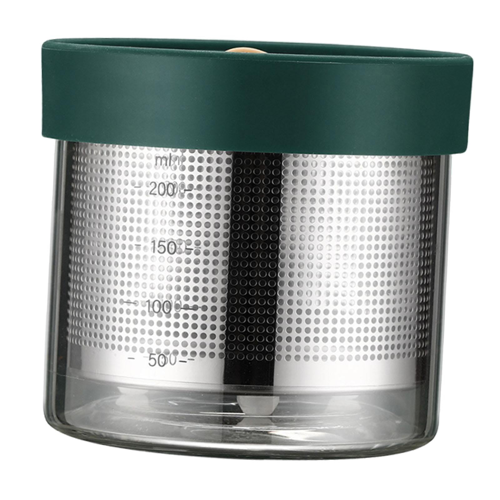 Milageto Jewelry Cleaning Jar Gemstone Cleaning Glass Jar for Beads Rings Watch Parts