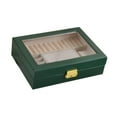 thumbnail image 1 of Milageto Jewelry Display Case Organizer Multipurpose for Bracelets Rings Single Layer Blackish Green, 1 of 8