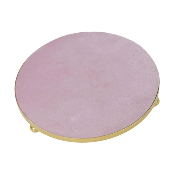 Milageto Jewelry Display Tray Countertop for Photography Live Broadcast Jewelry Store Pink
