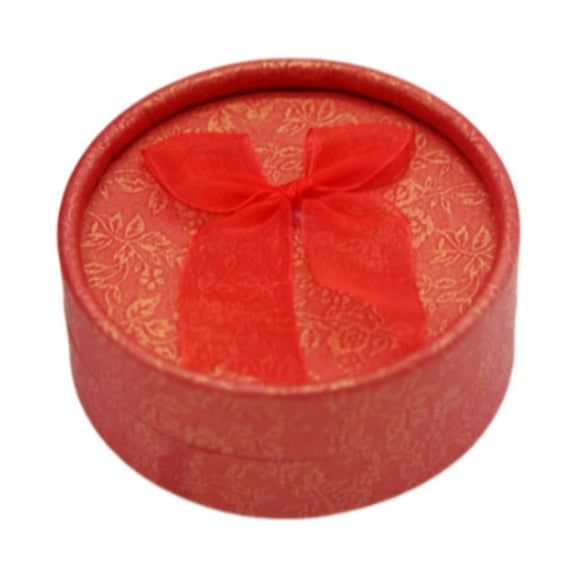 Milageto Jewelry Gift Box Case with Bow Knot Engagement Box for Women Engagement Red