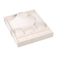 thumbnail image 1 of Milageto Jewelry Organizer Storage Tray Necklace Earrings Rings Bracelet for Home Use Beige White, 1 of 8