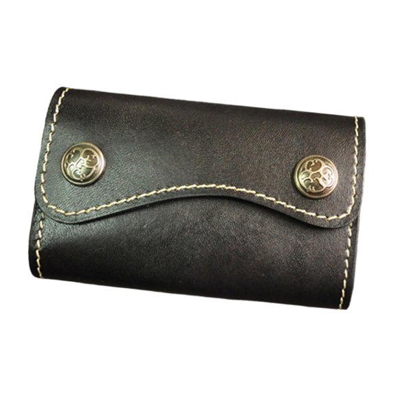 Milageto Key Case Multi Function Generic Decorative Stylish Unique Keychain Organizer Black